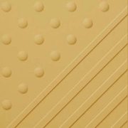 Casalgrande Padana Tactile Diagonale/Tondi Giallo Ocra błyszcząca 30x30 cm gr. 7 mm
